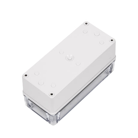Boxco S-Series 3.15 x 7.09 x 3.35 Inches(80 x 180 x 85mm) Plastic Enclosure, IP67, IK08, ABS, Transparent Cover, Screw Type - PHOTO 1