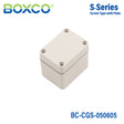Boxco S-Series 1.97 x 2.56 x 2.17 Inches(50x65x55mm) Plastic Enclosure, IP67, IK08, PC, Grey Cover, Screw Type