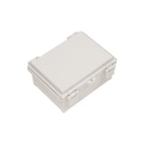 Boxco Q-Series 6.30 x 8.27 x 3.94 Inches(160 x 210 x 100mm) Plastic Enclosure, IP67, IK08, ABS, Grey Cover, Hinge Type with Plate - PHOTO 1