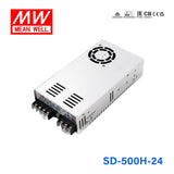 Mean Well SD-500H-24 DC-DC Converter - 500W - 72~144V in 24V out