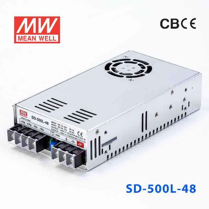 Mean Well SD-500L-48 DC-DC Converter - 500W - 19~72V in 48V out