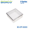 Boxco P-Series 13.78 x 13.78 x 5.91 Inches(350 x 350 x 150mm) Plastic Enclosure, IP67, IK08, ABS, Transparent Cover, Molded Hinge and Latch Type