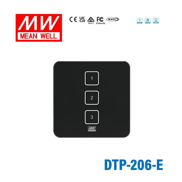 Mean Well DALI2 Panel 6-Keys E Type