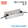 Mean Well HLG-480H-C1400A Power Supply 480W 1400mA - Adjustable