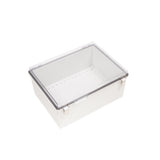 Boxco P-Series 11.81 x 15.75 x 7.09 Inches(300 x 400 x 180mm) Plastic Enclosure, IP67, IK08, ABS, Transparent Cover, Molded Hinge and Latch Type - PHOTO 1