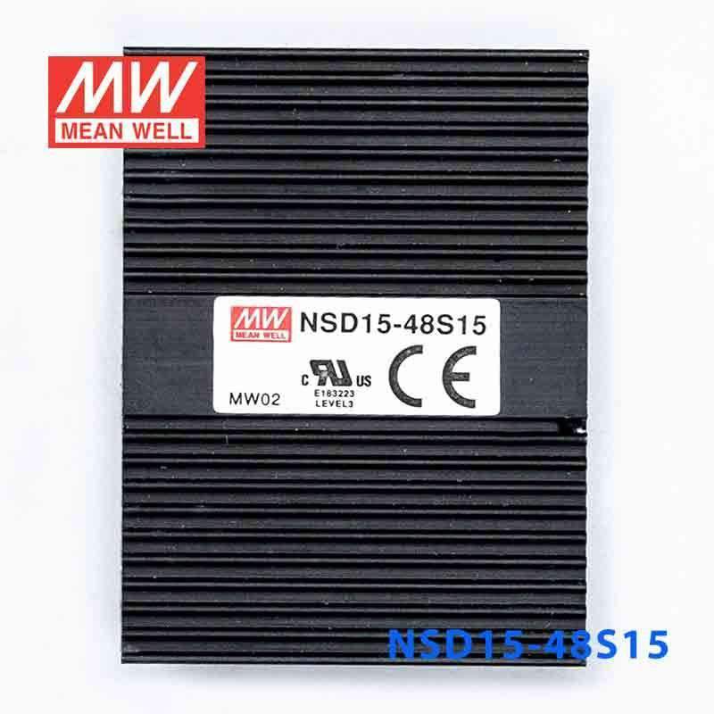 Mean Well NSD15-48S15 DC-DC Converter - 15W - 18~72V in 15V out - PHOTO 2