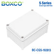 Boxco S-Series 7.48 x 11.02 x 5.12 Inches(190x280x130mm) Plastic Enclosure, IP67, IK08, PC, Grey Cover, Screw Type