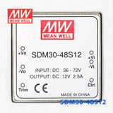 Mean Well SDM30-48S12 DC-DC Converter - 35W - 36~72V in 12V out - PHOTO 2