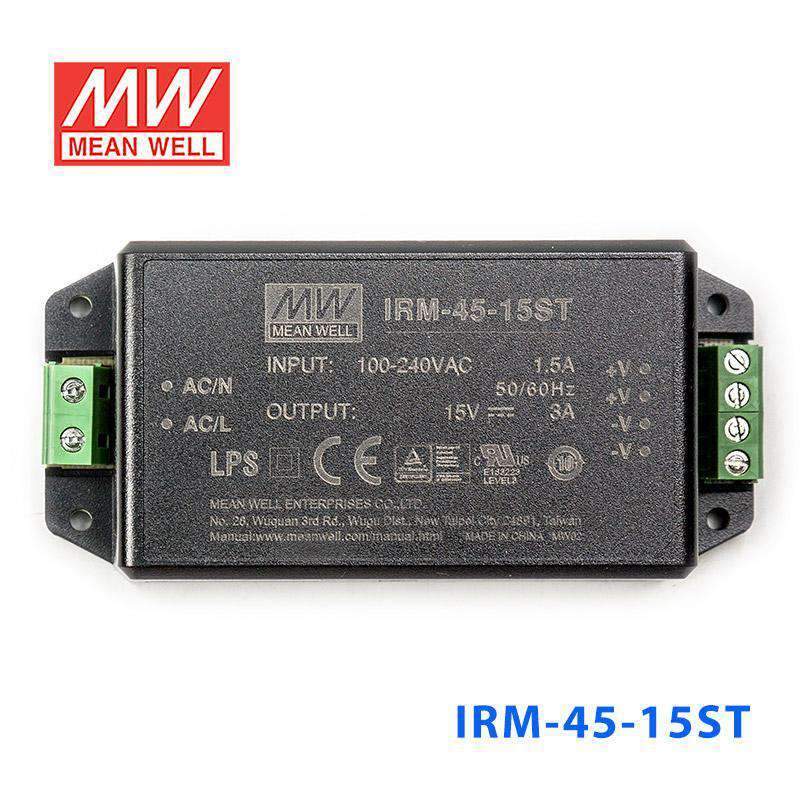 Mean Well IRM-45-15ST Switching Power Supply 45W 15V 3A - Encapsulated - PHOTO 2