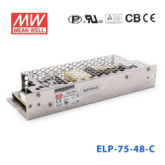 Mean Well ELP-75-48-C Power Supply 76W 48V 1.6A