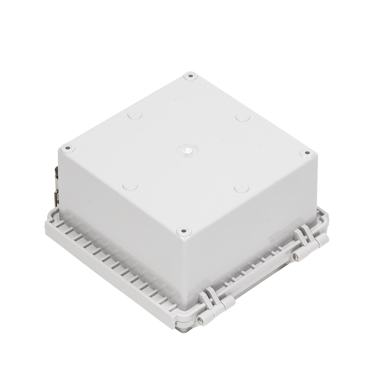 Boxco P-Series 5.91 x 5.91 x 3.54 Inches(150 x 150 x 90mm) Plastic Enclosure, IP67, IK08, ABS, Grey Cover, Molded Hinge and Latch Type - PHOTO 2