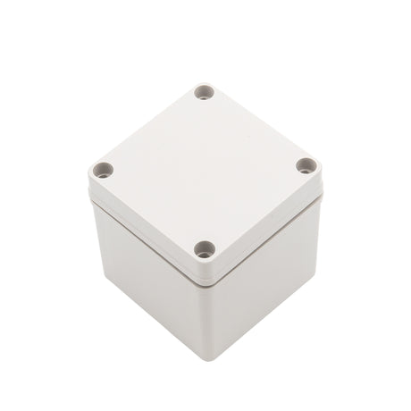 Boxco S-Series 3.94 x 3.94 x 3.94 Inches(100x100x100mm) Plastic Enclosure, IP67, IK08, ABS, Grey Cover, Screw Type - PHOTO 1