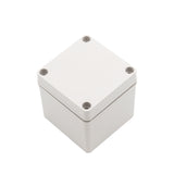 Boxco S-Series 3.94 x 3.94 x 3.94 Inches(100x100x100mm) Plastic Enclosure, IP67, IK08, PC, Grey Cover, Screw Type - PHOTO 1
