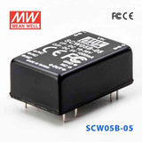 Mean Well SCW05B-05 DC-DC Converter - 5W 18~36V DC in 5V out