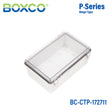 Boxco P-Series 6.69 x 10.63 x 4.33 Inches(170 x 270 x 110mm) Plastic Enclosure, IP67, IK08, PC, Transparent Cover, Molded Hinge and Latch Type