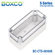 Boxco S-Series 3.15 x 6.3 x 3.35 Inches(80x160x85mm) Plastic Enclosure, IP67, IK08, PC, Transparent Cover, Screw Type