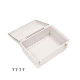 Boxco P-Series 9.84 x 13.78 x 7.09 Inches(250 x 350 x 180mm) Plastic Enclosure, IP67, IK08, PC, Grey Cover, Molded Hinge and Latch Type - PHOTO 3
