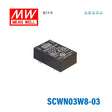 Mean Well SCWN03W8-03 DC-DC Converter - 3W 9~75V DC in 3.3V out