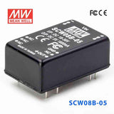 Mean Well SCW08B-05 DC-DC Converter - 8W 18~36V DC in 5V out