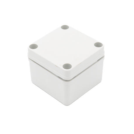 Boxco S-Series 3.15 x 3.15 x 2.36 Inches(80x80x60mm) Plastic Enclosure, IP67, IK08, ABS, Grey Cover, Screw Type - PHOTO 1