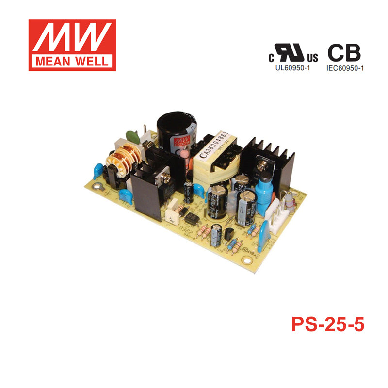 Mean Well PS-25-5 PCB Switching Power Supply