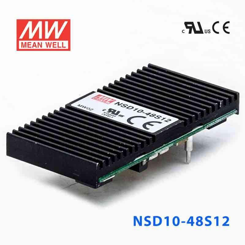 Mean Well NSD10-48S12 DC-DC Converter - 9.96W - 22~72V in 12V out