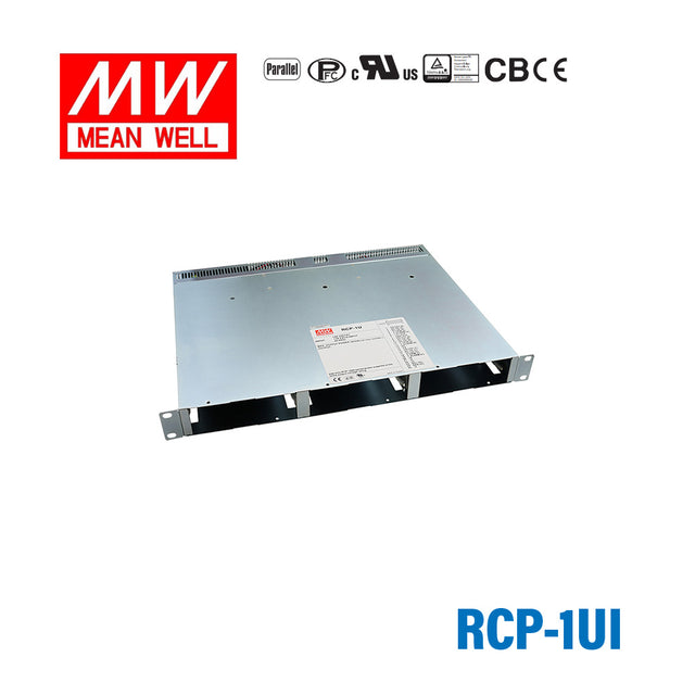 Mean Well RCP-1UI 19 inch 1U Rack for RCP-1000 Series with IEC320-C14 AC Inlet