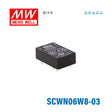 Mean Well SCWN06W8-03 DC-DC Converter - 6W 9~75V DC in 3.3V out