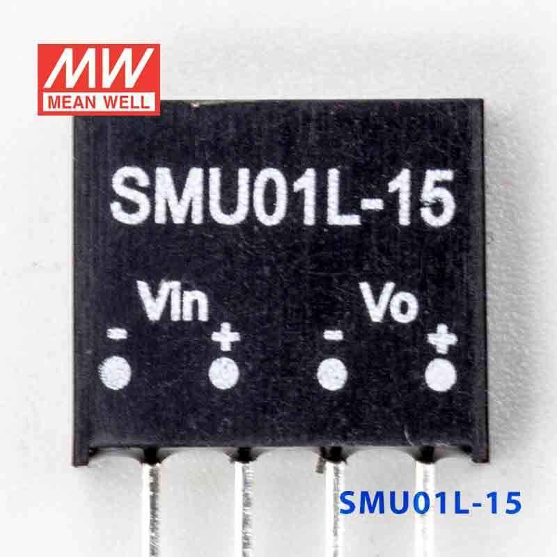 Mean Well SMU01L-15 DC-DC Converter - 1W - 4.5~5.5V in 15V out - PHOTO 2