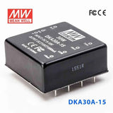 Mean Well DKA30A-15 DC-DC Converter - 30W - 9~18V in ±15V out