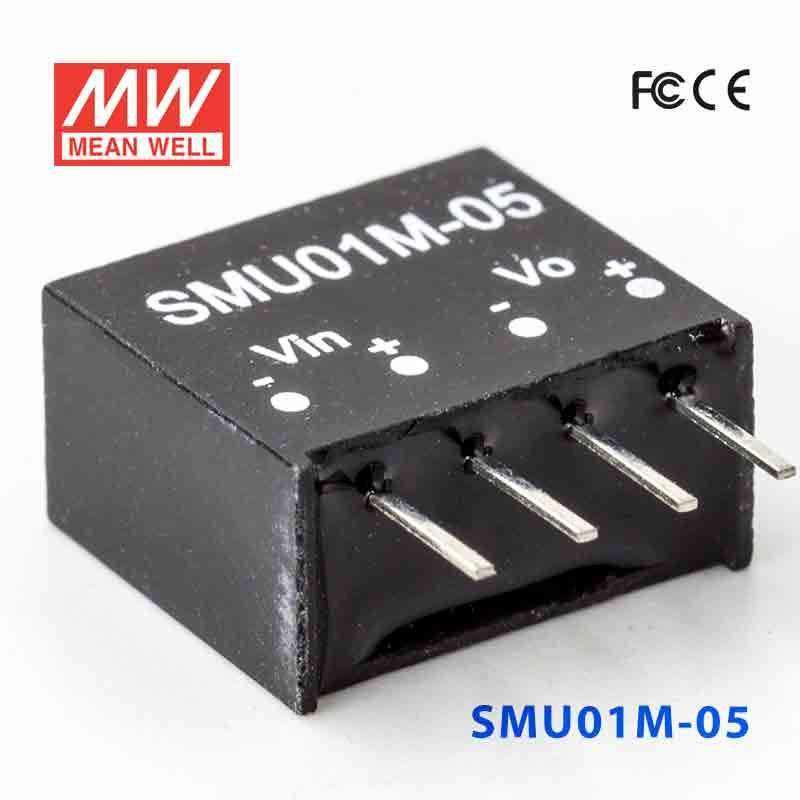 Mean Well SMU01M-05 DC-DC Converter - 1W - 10.8~13.2V in 5V out