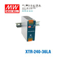 Mean Well XTR-240-36LA Three Phase Din Rail Power Supply 240W 36V - Lever-Actuated