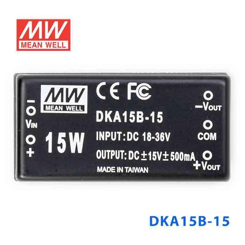 Mean Well DKA15B-15 DC-DC Converter - 15W - 18~36V in ±15V out - PHOTO 2