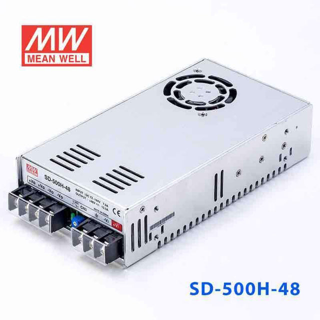 Mean Well SD-500H-48 DC-DC Converter - 500W - 72~144V in 48V out