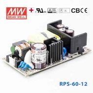 Mean Well RPS-60-12 Green Power Supply W 12V 5A - Medical Power Supply