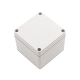 Boxco S-Series 4.92 x 4.92 x 3.94 Inches(125x125x100mm) Plastic Enclosure, IP67, IK08, PC, Grey Cover, Screw Type - PHOTO 1