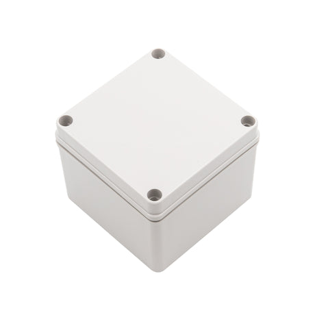 Boxco S-Series 4.92 x 4.92 x 3.94 Inches(125x125x100mm) Plastic Enclosure, IP67, IK08, ABS, Grey Cover, Screw Type - PHOTO 1