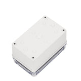 Boxco S-Series 3.15 x 5.12 x 3.35 Inches(80x130x85mm) Plastic Enclosure, IP67, IK08, ABS, Transparent Cover, Screw Type - PHOTO 1