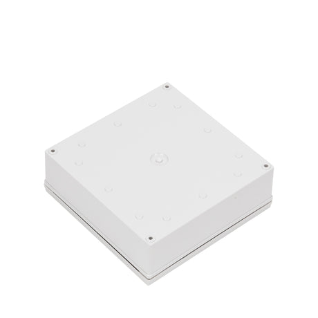 Boxco M-Series 7.09 x 7.09 x 2.36 Inches(180 x 180 x 60mm) Plastic Enclosure, IP67, IK08, ABS, Grey Cover, Screw Type - PHOTO 1