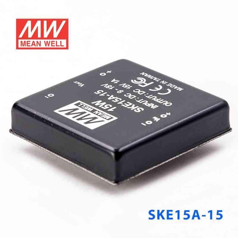 Mean Well SKE15A-15 DC-DC Converter - 15W - 9~18V in 15V out - PHOTO 1