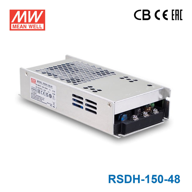 Mean Well RSDH-150-48 Ultra Wide Input DC-DC Converter, 250V-1500VDC Input, 48V Output 3.12A