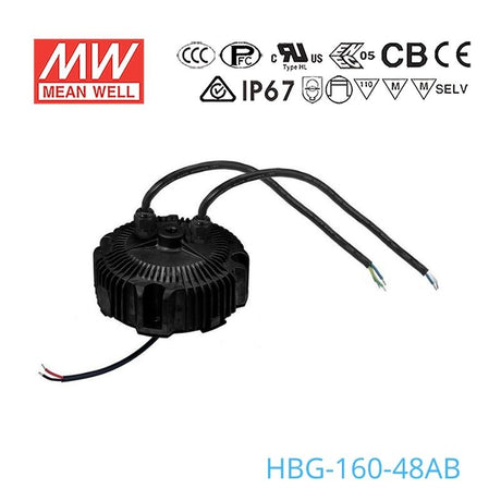 Mean Well HBG-160-48AB Power Supply 160W 48V - Adjustable and Dimmable 3.3A