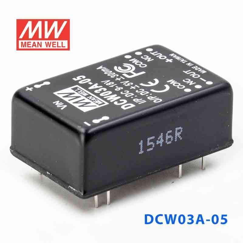 Mean Well DCW03A-05 DC-DC Converter - 3W - 9~18V in ±5V out - PHOTO 1