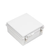 Boxco P-Series 11.02 x 11.02 x 5.12 Inches(280 x 280 x 130mm) Plastic Enclosure, IP67, IK08, ABS, Grey Cover, Molded Hinge and Latch Type - PHOTO 1