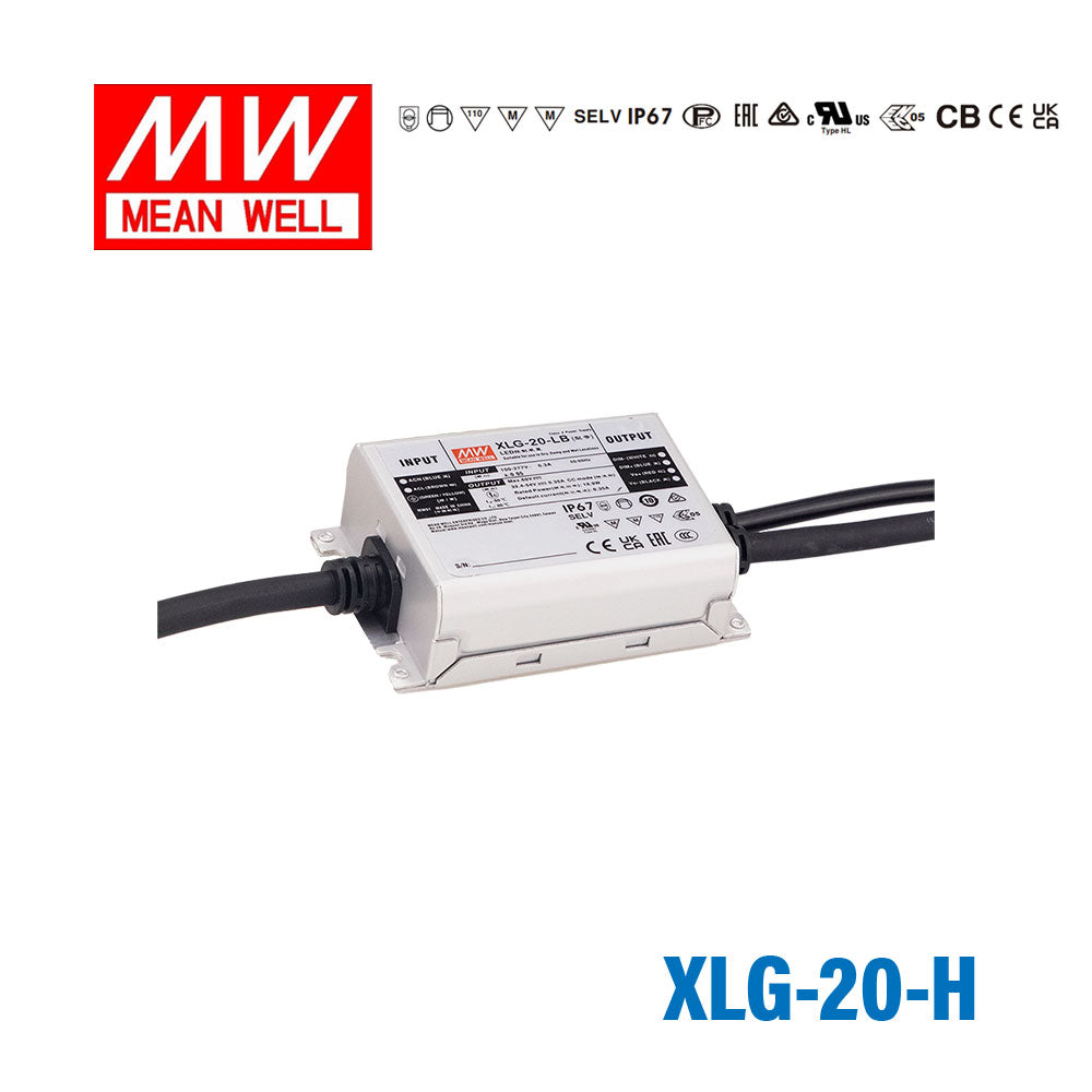 Mean Well XLG-20-H 21W 700mA 18-30V Constant Current LED Driver