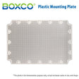Boxco Plastic Mounting Plate, Grid Type, Q Series Only, 3545G