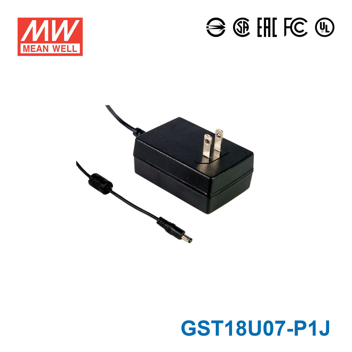 Mean Well GST18U07-P1J Power Supply 15W 7.5V 2A