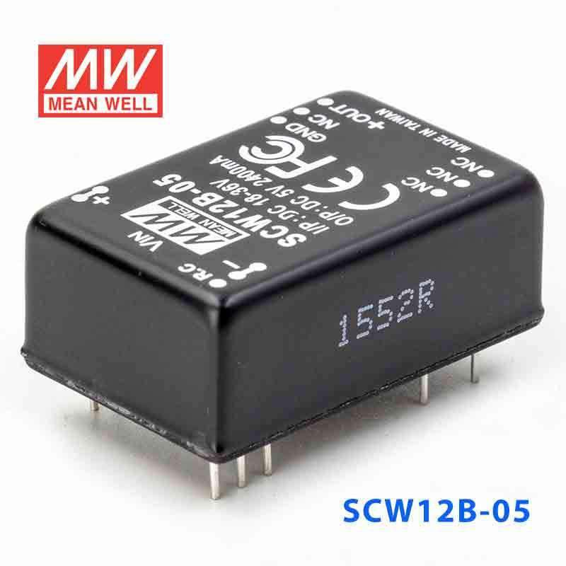 Mean Well SCW12B-05 DC-DC Converter - 12W 18~36V DC in 5V out - PHOTO 1