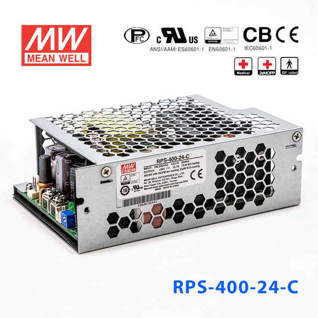 Mean Well RPS-400-24-C Green Power Supply W 24V 10.5A - Medical Power Supply