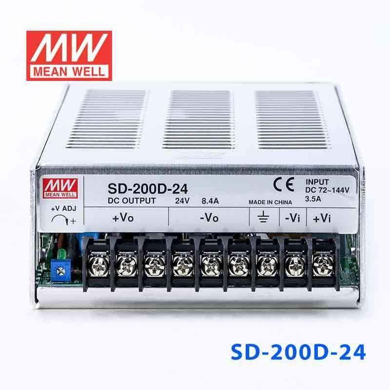 Mean Well SD-200D-24 DC-DC Converter - 200W - 72~144V in 24V out - PHOTO 2